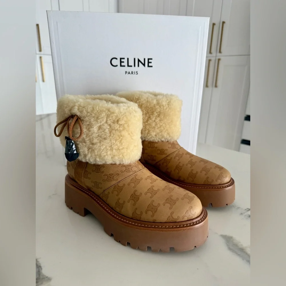 Celine Bulky Cropped Triomphe Boot - Picture 3 of 9